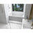 Elegant 3260 Niklaus 60" Left Faucet Bathtub, Glossy White