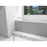 Elegant 3260 Niklaus 60" Left Faucet Bathtub, Glossy White