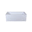 Elegant 3260 Niklaus 60" Right Faucet Bathtub, Glossy White