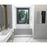 Elegant 3260 Niklaus 60" Right Faucet Bathtub, Glossy White