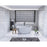 Elegant Kitchen/Bath Ethen 59" Bathtub, Glossy White