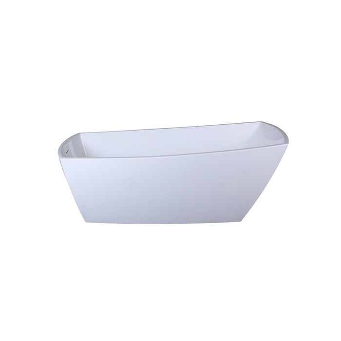 Elegant Kitchen/Bath Brock 72" Bathtub, Glossy White