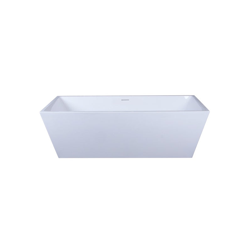 Elegant Kitchen/Bath Turner 72" Bathtub, Glossy White