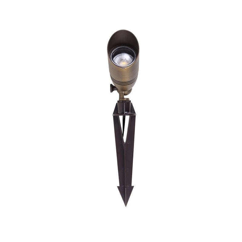Elitco Lighting Aera 1 Lt Landscape 2X7 Spot Light, Antique Brass