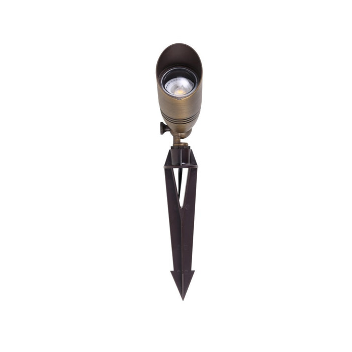 Elitco Lighting Aera 1 Lt Landscape 2X7 Spot Light, Antique Brass