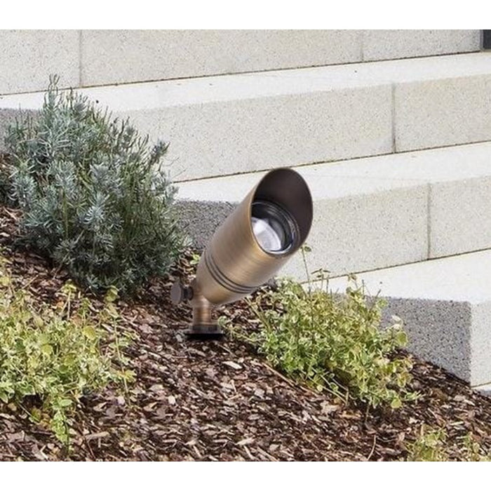 Elitco Lighting Aera 1 Lt Landscape 2X7 Spot Light, Antique Brass