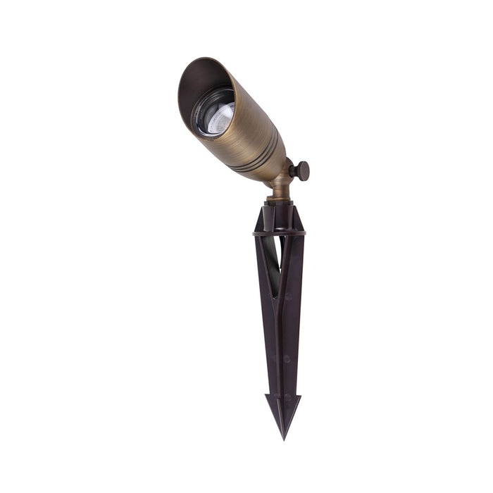 Elitco Lighting Aera 1 Lt Landscape 2X7 Spot Light, Antique Brass