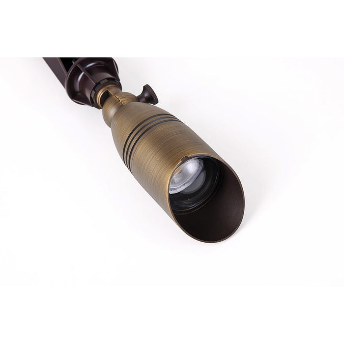 Elitco Lighting Aera 1 Lt Landscape 2X7 Spot Light, Antique Brass