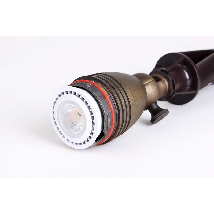 Elitco Lighting Aera 1 Lt Landscape 2X7 Spot Light, Antique Brass