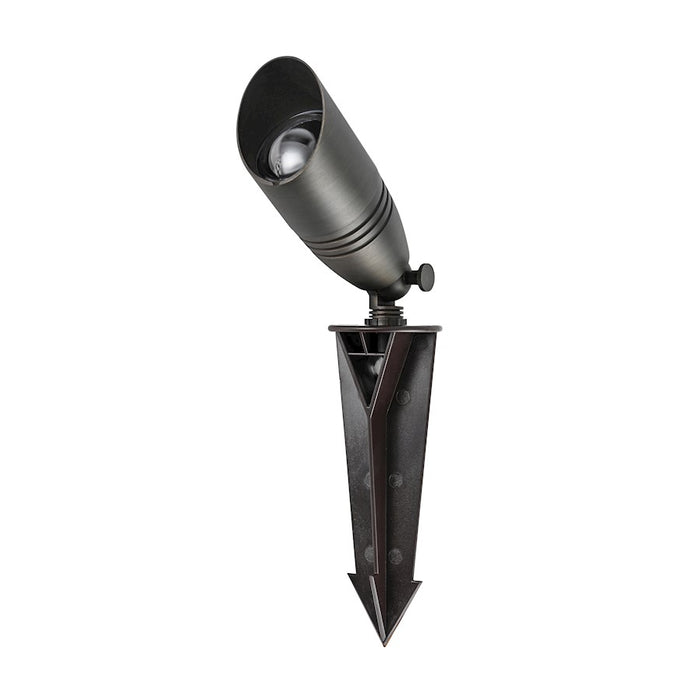 Elitco Lighting Aera Outdoor 12V Cast Brass Spot Light 3x8.5, Bronze