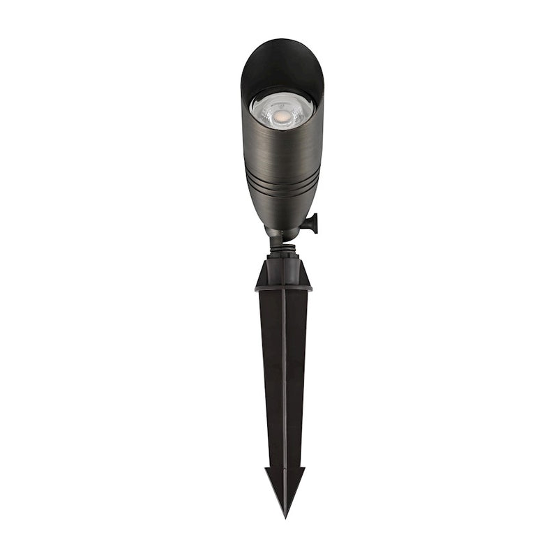 Elitco Lighting Aera Outdoor 12V Cast Brass Spot Light 3x8.5, BZ/SP