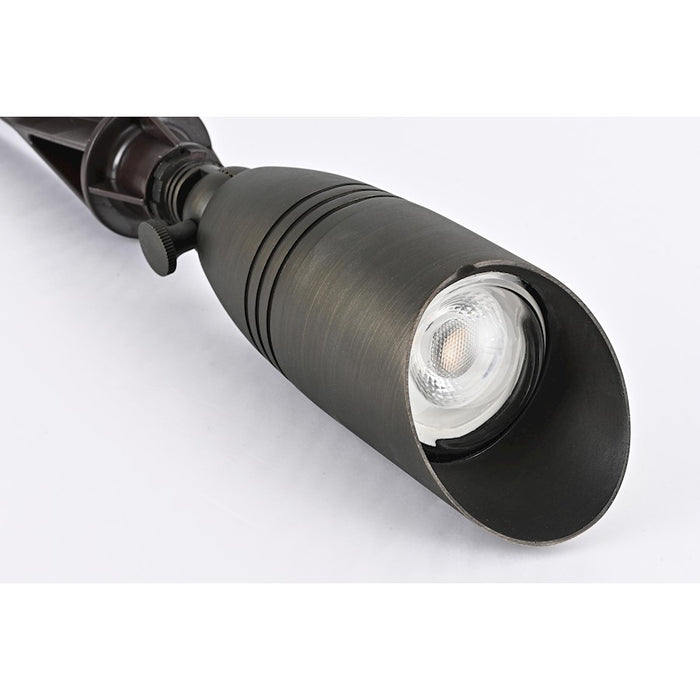 Elitco Lighting Aera Outdoor 12V Cast Brass Spot Light 3x8.5, BZ/SP