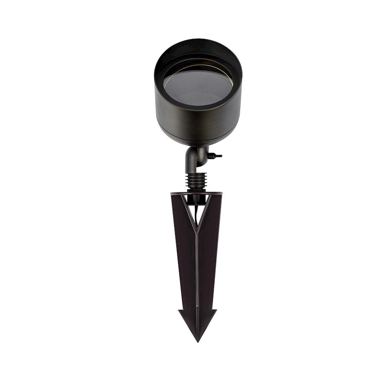 Elitco Lighting Aera Outdoor 12V Cast Brass Wide Spot Light, BZ