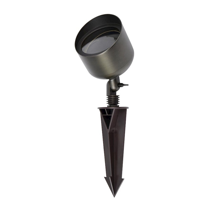 Elitco Lighting Aera Outdoor 12V Cast Brass Wide Spot Light, BZ