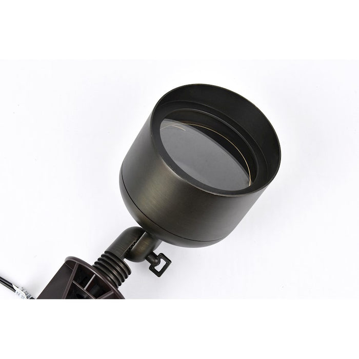 Elitco Lighting Aera Outdoor 12V Cast Brass Wide Spot Light, BZ