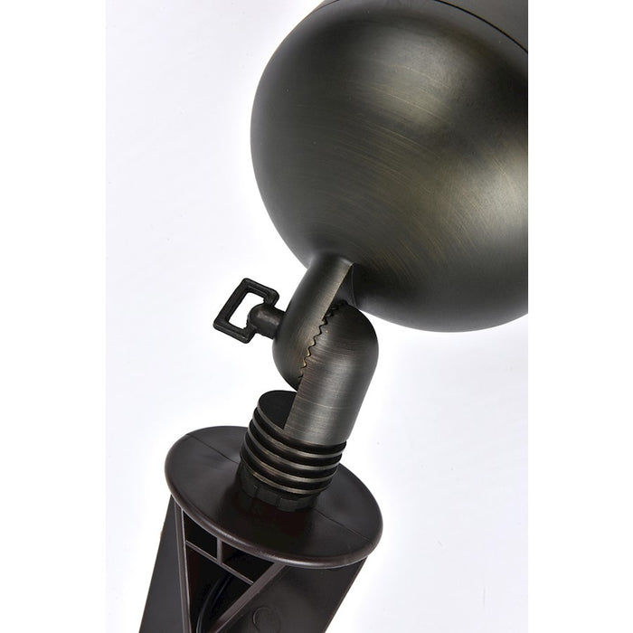 Elitco Lighting Aera Outdoor 12V Cast Brass Wide Spot Light, BZ