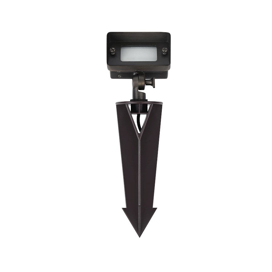 Elitco Lighting Aera Outdoor 12V Cast Brass Flood Light 2x4x6", Bronze