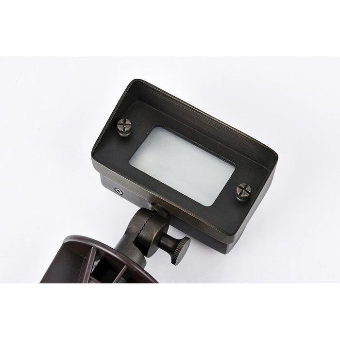 Elitco Lighting Aera Outdoor 12V Cast Brass Flood Light 2x4x6", Bronze