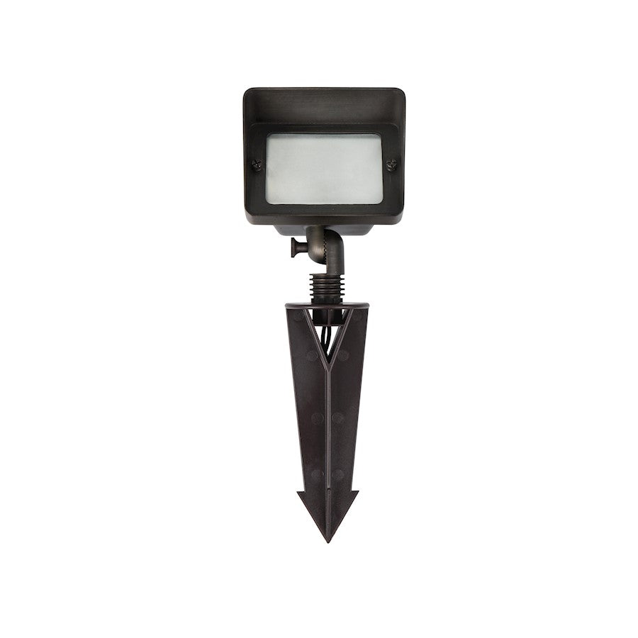 Elitco Lighting Aera Outdoor 12V Cast Brass Flood Light, BZ