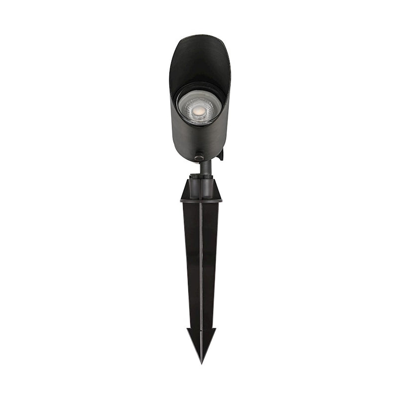 Elitco Lighting Aera Outdoor 12V Cast Brass Spot Light 2.25x8, Bronze