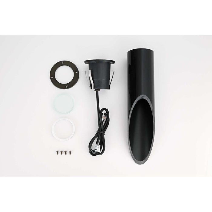 Elitco Lighting Aera 1 Lt Landscape 4x15 Well Light, Dark Bronze