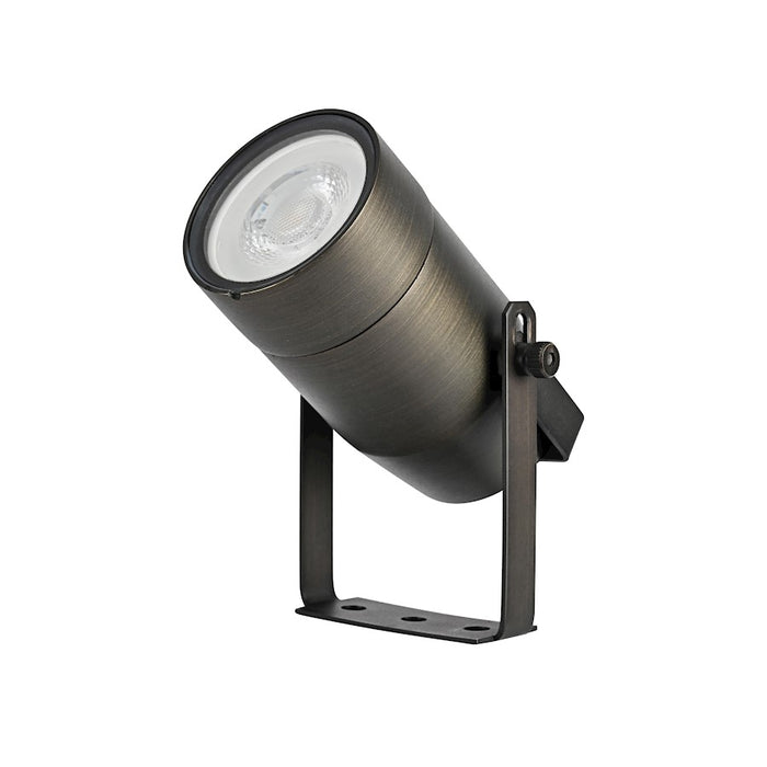 Elitco Lighting Aera Outdoor 12V Cast Brass Spot Light 2x4.5, Bronze