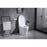 Elegant Kitchen/Bath Kano Smart Round Bidet Toilet, Glossy White