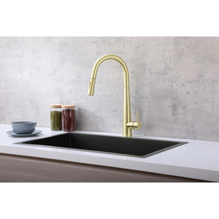 Elegant Lighting Lucas Kitchen Faucet, Brushed Gold