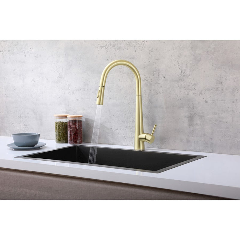 Elegant Lighting Lucas Kitchen Faucet, Brushed Gold