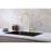 Elegant Lighting Lucas Kitchen Faucet, Brushed Gold