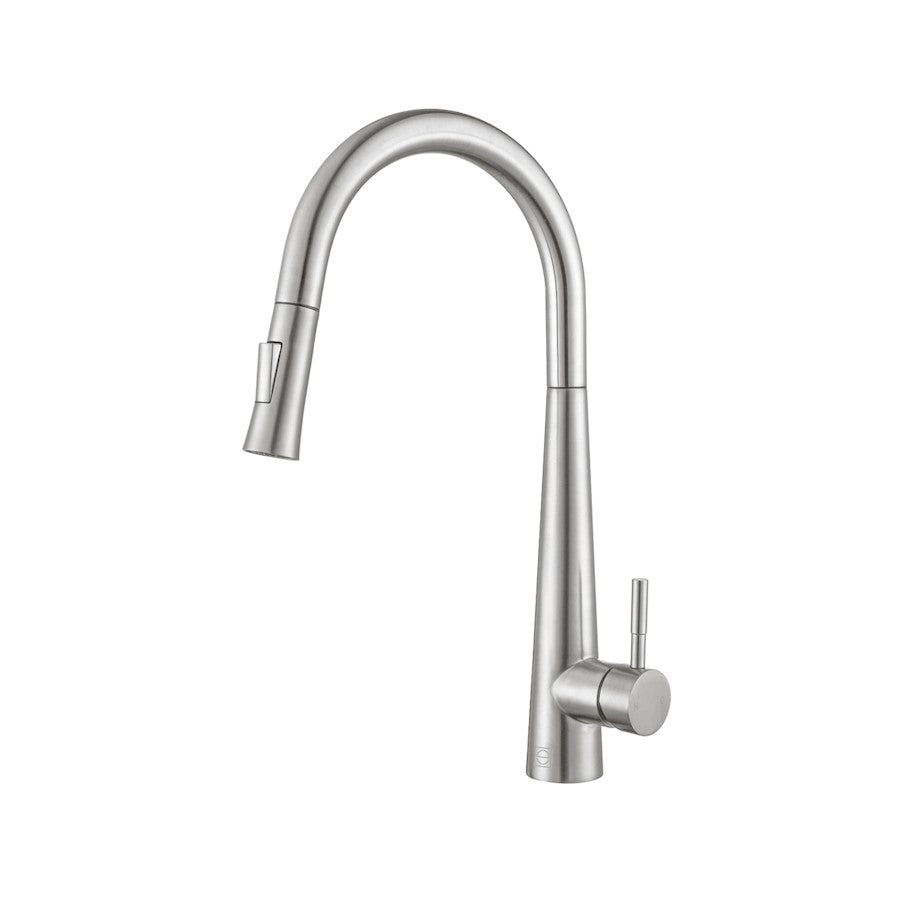 Elegant Lighting Lucas Kitchen Faucet, Brushed Nickel