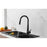Elegant Lighting Lucas Kitchen Faucet, Matte Black