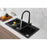 Elegant Lighting Lucas Kitchen Faucet, Matte Black
