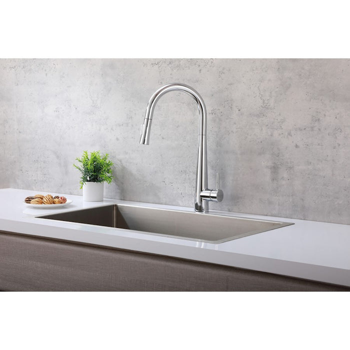 Elegant Lighting Lucas Kitchen Faucet, Chrome