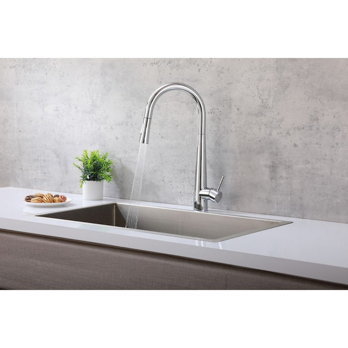 Elegant Lighting Lucas Kitchen Faucet, Chrome