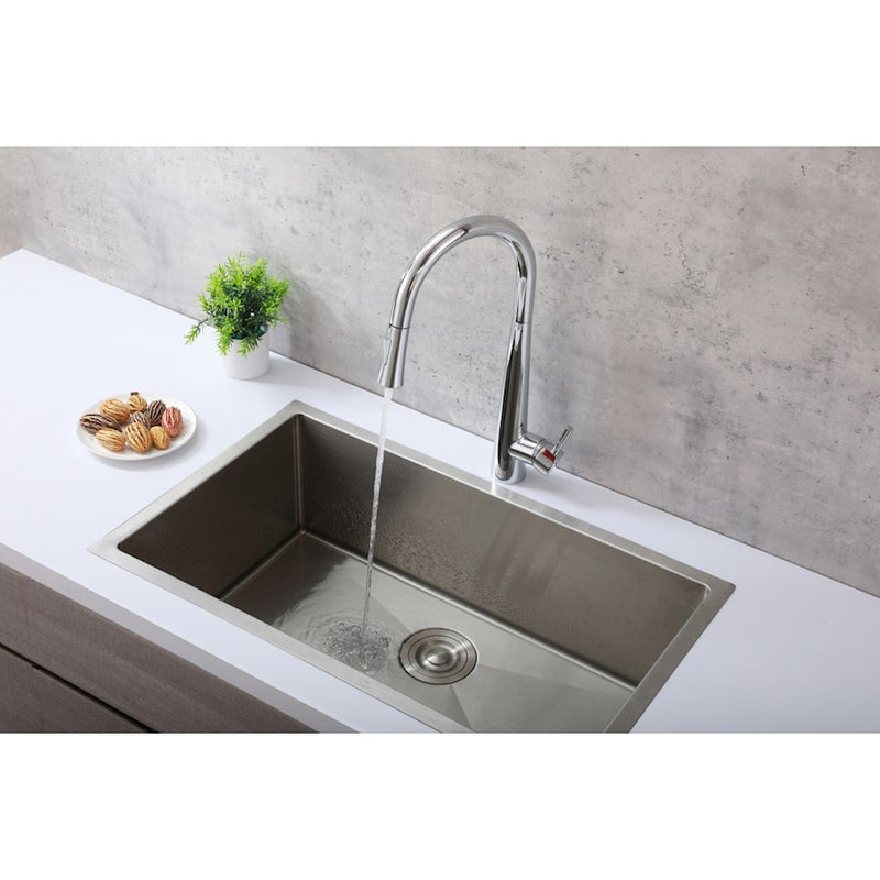 Elegant Lighting Lucas Kitchen Faucet, Chrome