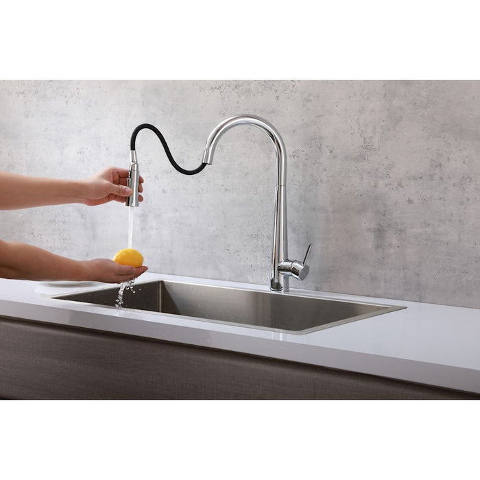 Elegant Lighting Lucas Kitchen Faucet, Chrome