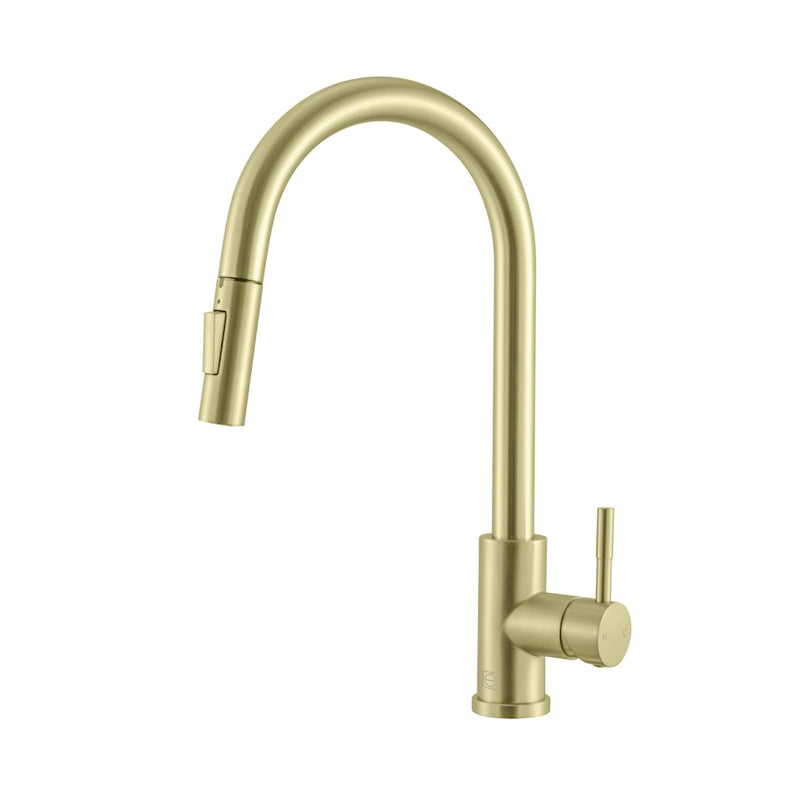 Elegant Lighting Jack Kitchen Faucet, Brushed Gold