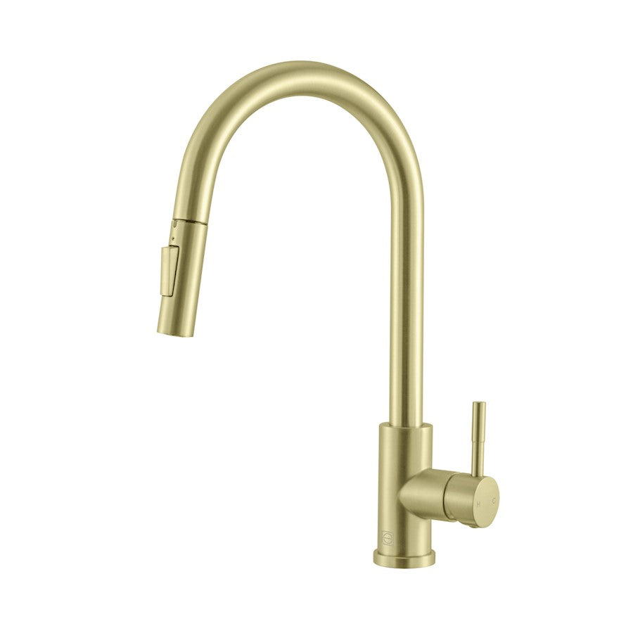 Elegant Lighting Jack Kitchen Faucet, Brushed Gold