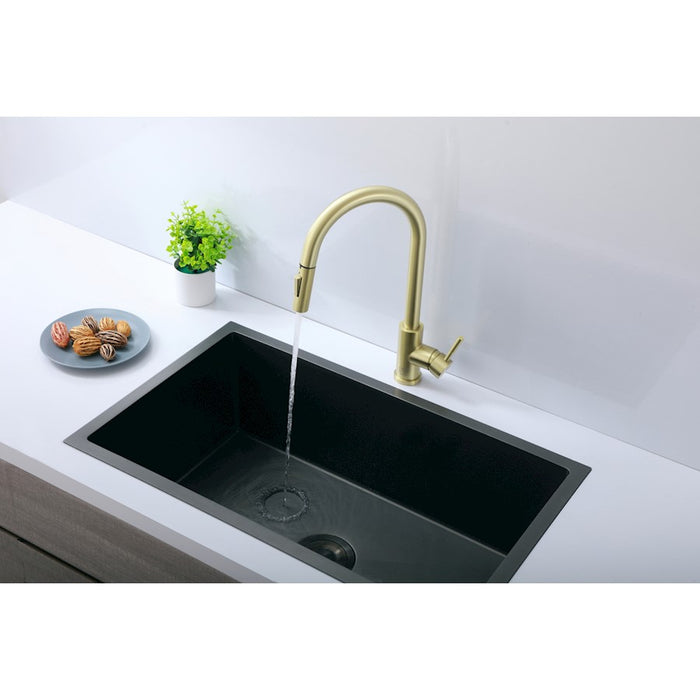 Elegant Lighting Jack Kitchen Faucet, Brushed Gold