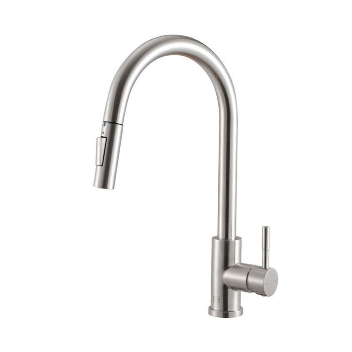 Elegant Lighting Jack Kitchen Faucet, Brushed Nickel