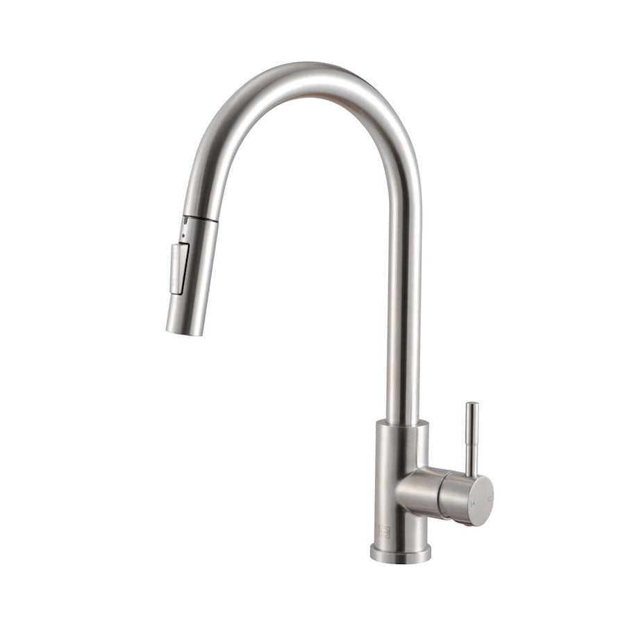 Elegant Lighting Jack Kitchen Faucet, Brushed Nickel
