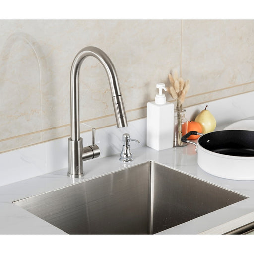 Elegant Lighting Jack Kitchen Faucet, Brushed Nickel