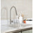 Elegant Lighting Jack Kitchen Faucet, Brushed Nickel