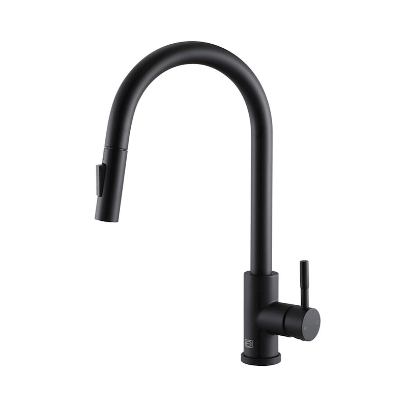 Elegant Lighting Jack Kitchen Faucet, Matte Black