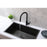 Elegant Lighting Jack Kitchen Faucet, Matte Black