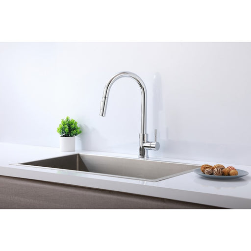 Elegant Lighting Jack Kitchen Faucet, Chrome