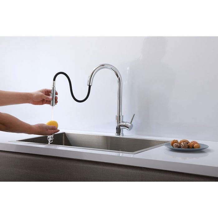 Elegant Lighting Jack Kitchen Faucet, Chrome