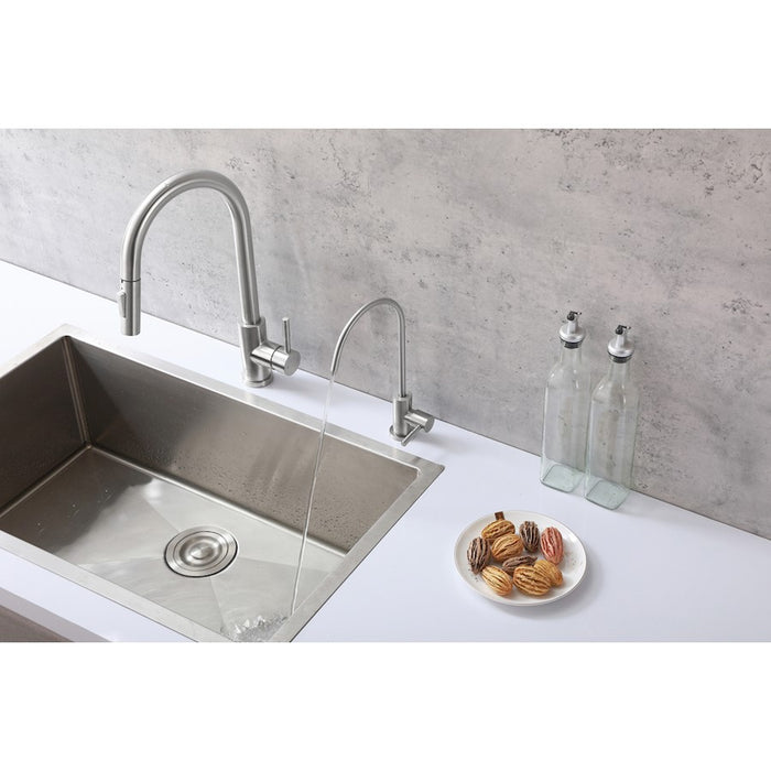 Elegant Lighting Rian Kitchen Faucet, Brushed Nickel