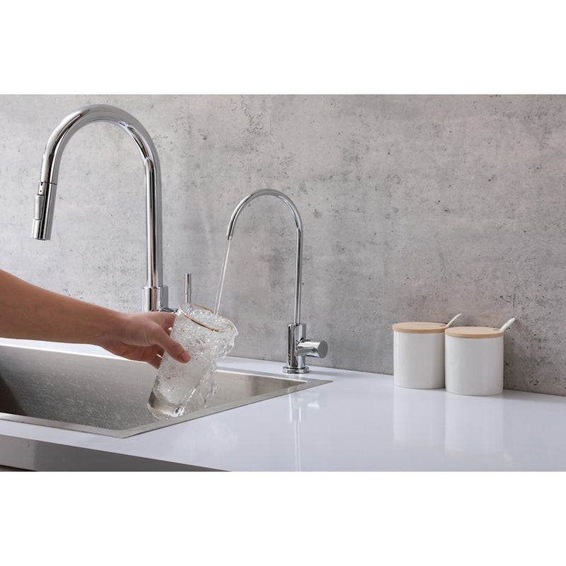 Elegant Lighting Rian Kitchen Faucet, Chrome